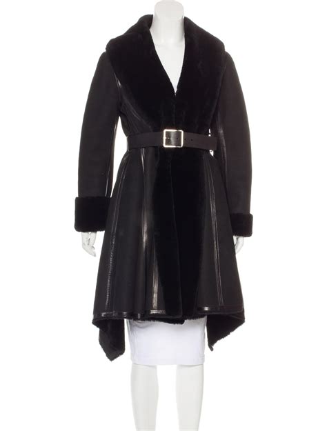 louis vuitton shearling coat|Shearling Collar Wrap Coat .